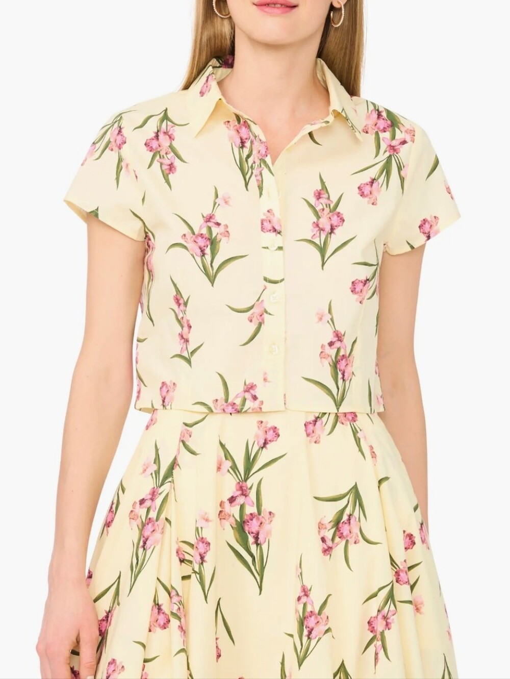 NWT Ted Baker Cap Sleeve Button Up Blouse Shirt